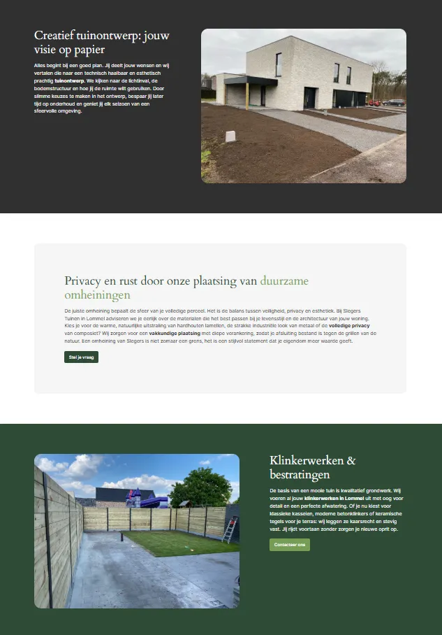 WordPress website voor Slegers Metalen